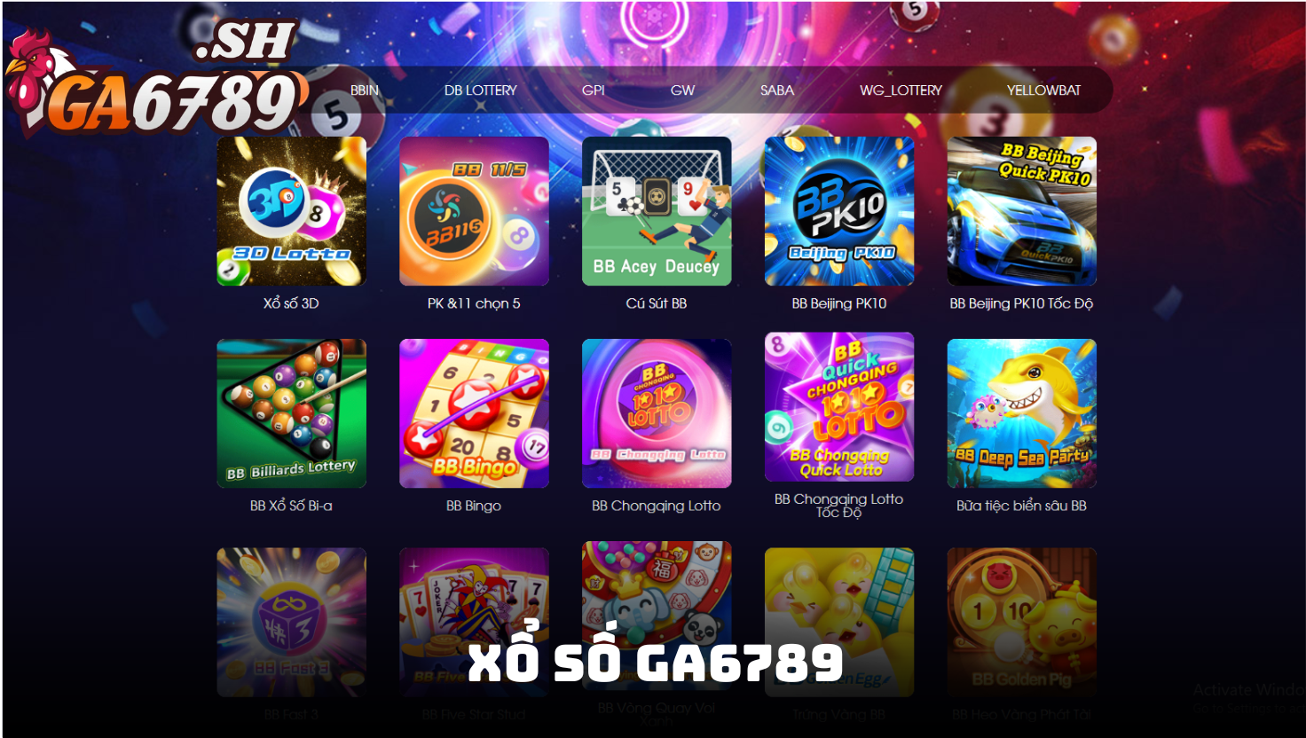 Giới thiệu về xổ số GA6789