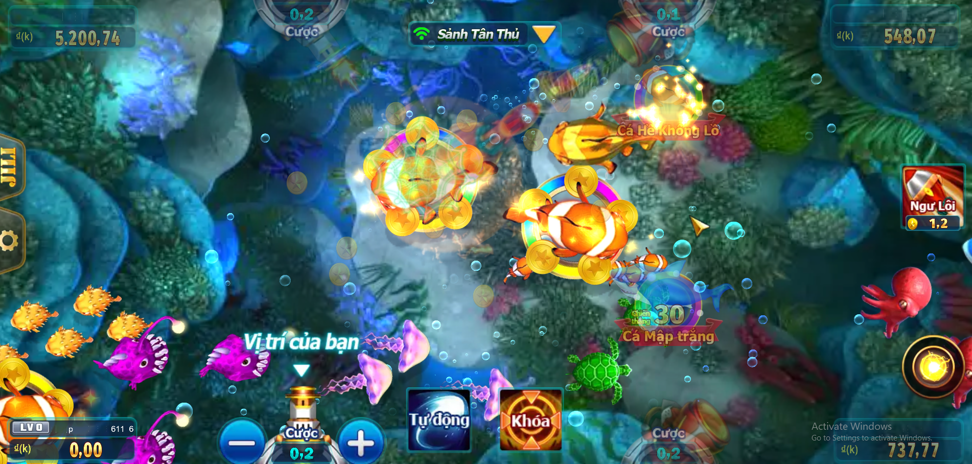 Những sảnh game đồng hành cùng bắn cá GA6789