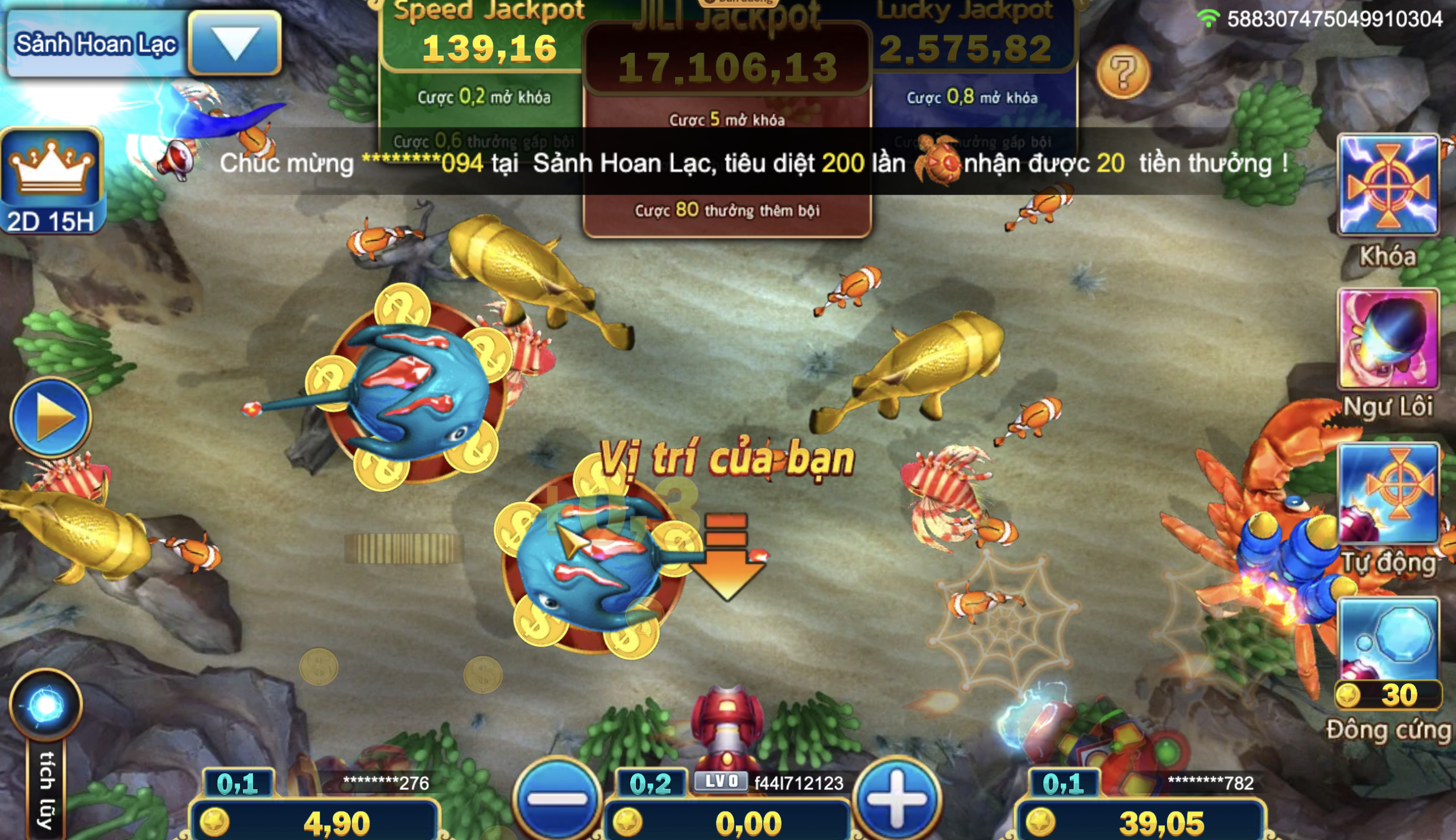 Bắn cá Long Vương GA6789 - Săn kho báu dưới đại dương 2 Quy tắc chơi bắn cá Long Vương cho NEWBIE